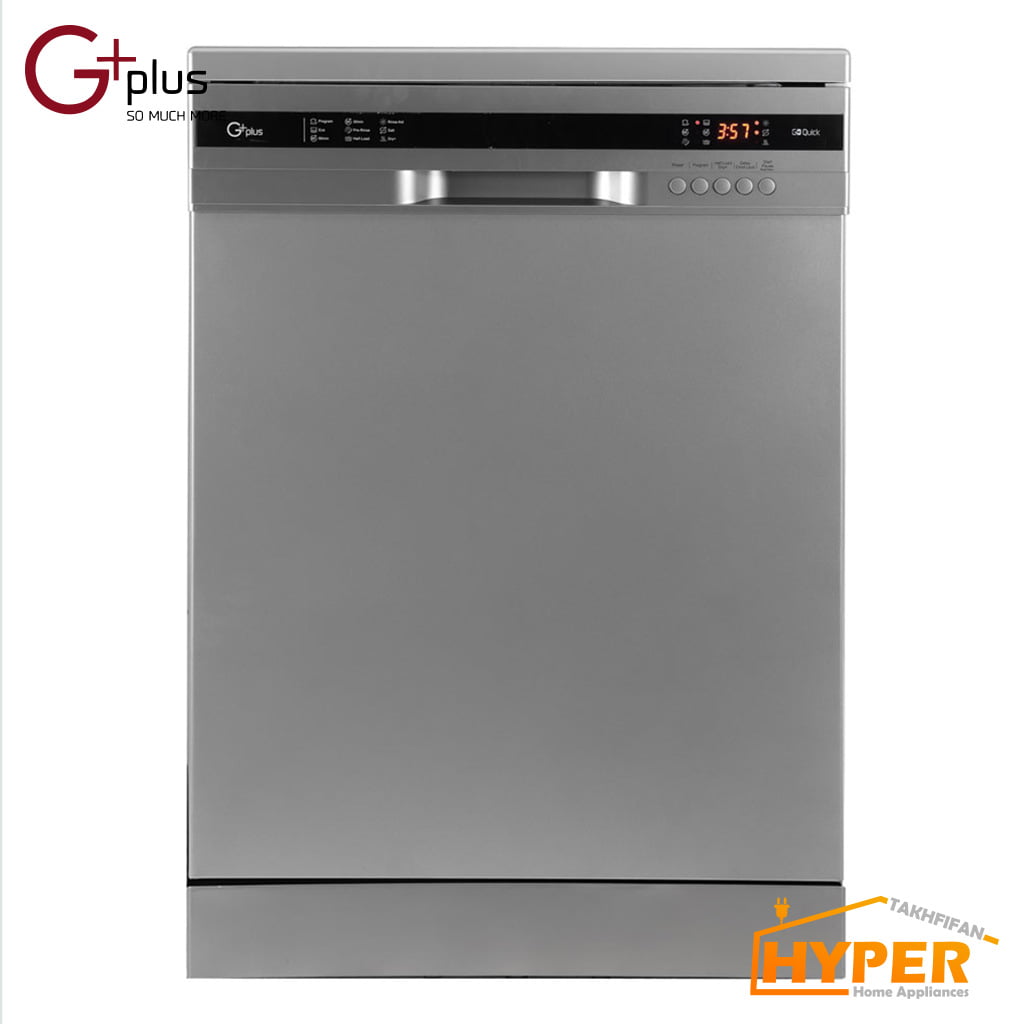 ماشین ظرفشویی جی پلاس GDW-K351S نقره ای