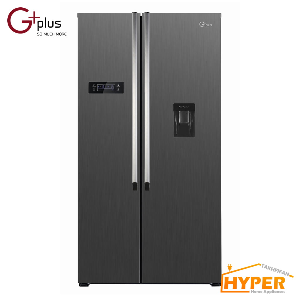 یخچال فریزر ساید بای ساید جی پلاس GSS-K715T تیتانیوم