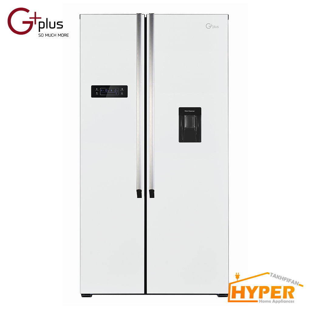 یخچال فریزر ساید بای ساید جی پلاس GSS-K715W سفید