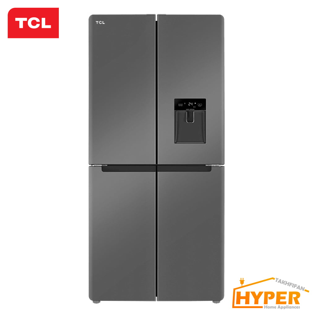 یخچال فریزر ساید بای ساید تی سی ال F540 AGD تیتانیوم