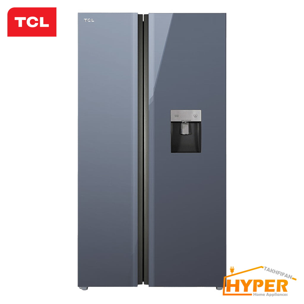یخچال فریزر ساید بای ساید تی سی ال S660 AGD تیتانیوم