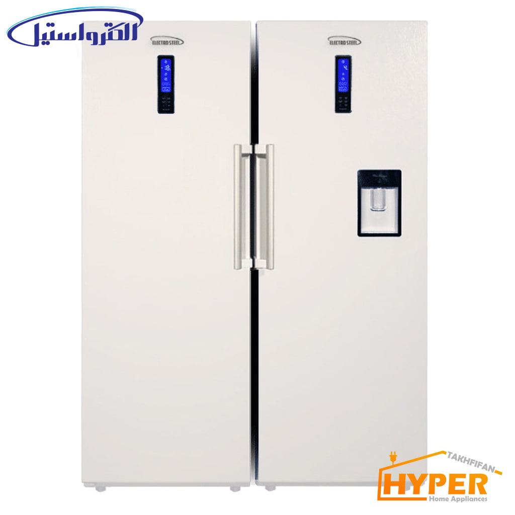یخچال فریزر دوقلو الکترواستیل ES24W سفید چرم