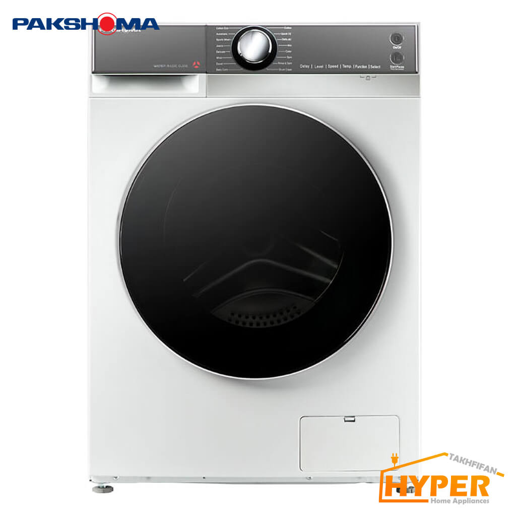ماشین لباسشویی پاکشوما TFB-95402 WT سفید 9 کیلویی