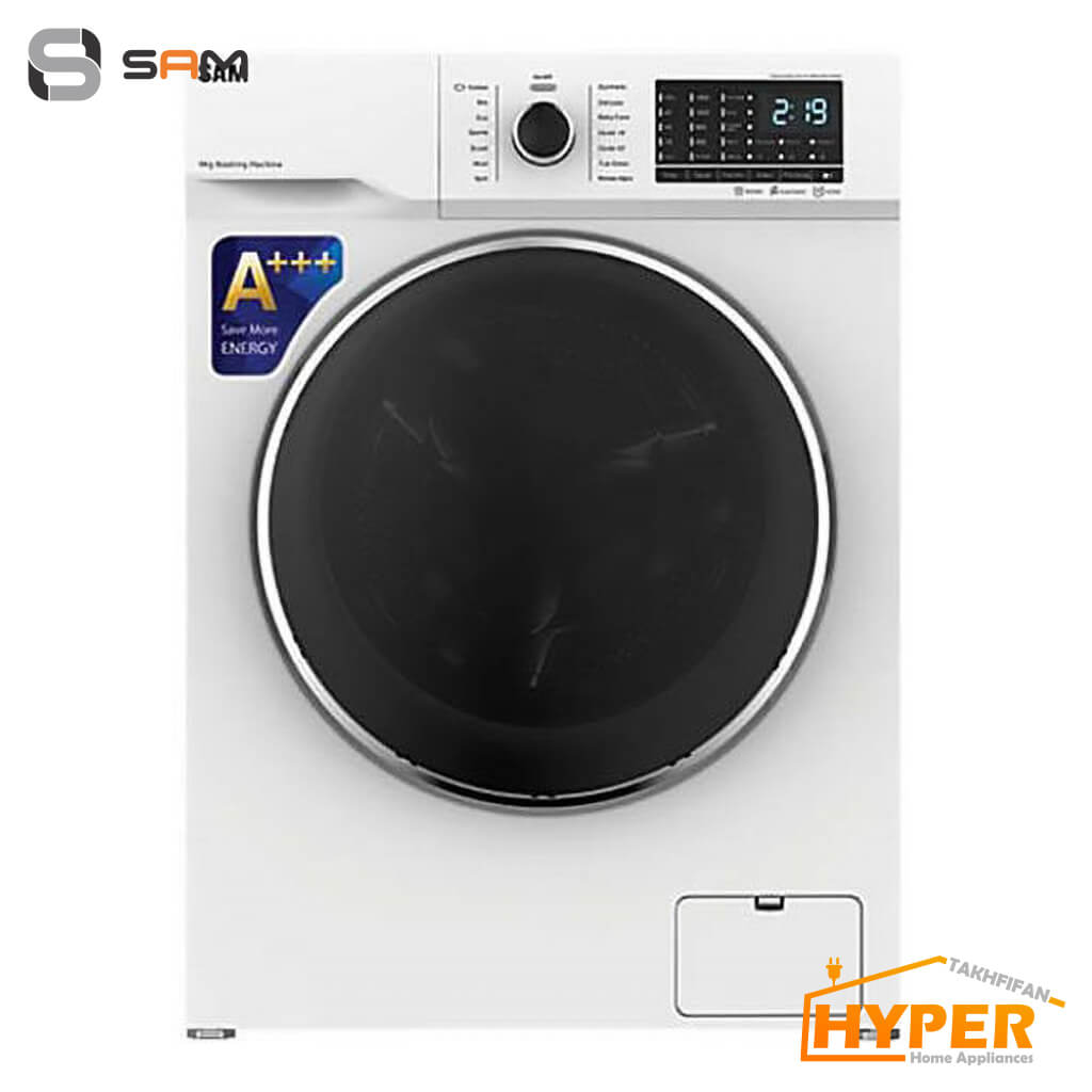 ماشین لباسشویی سام BL-P1465W سفید 9 کیلویی