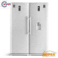 یخچال فریزر دوقلو کلور RNT101-FNT101 سفید چرم