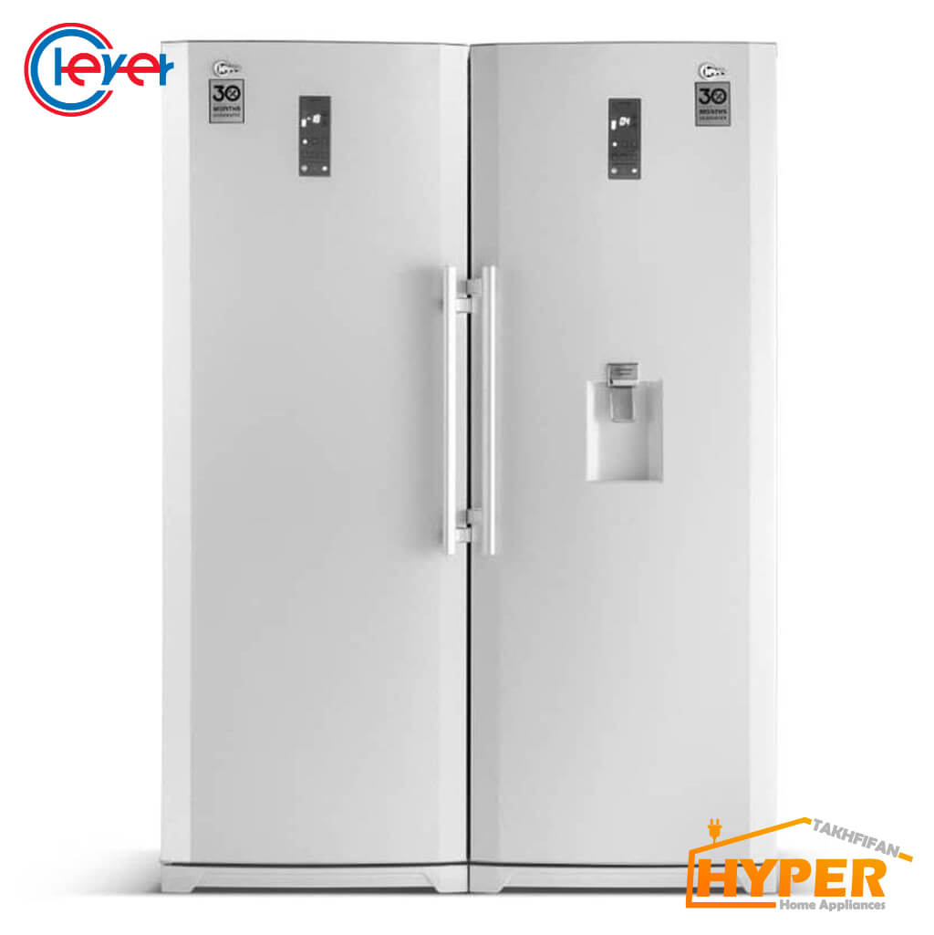 یخچال فریزر دوقلو کلور RNT101-FNT101 سفید چرم