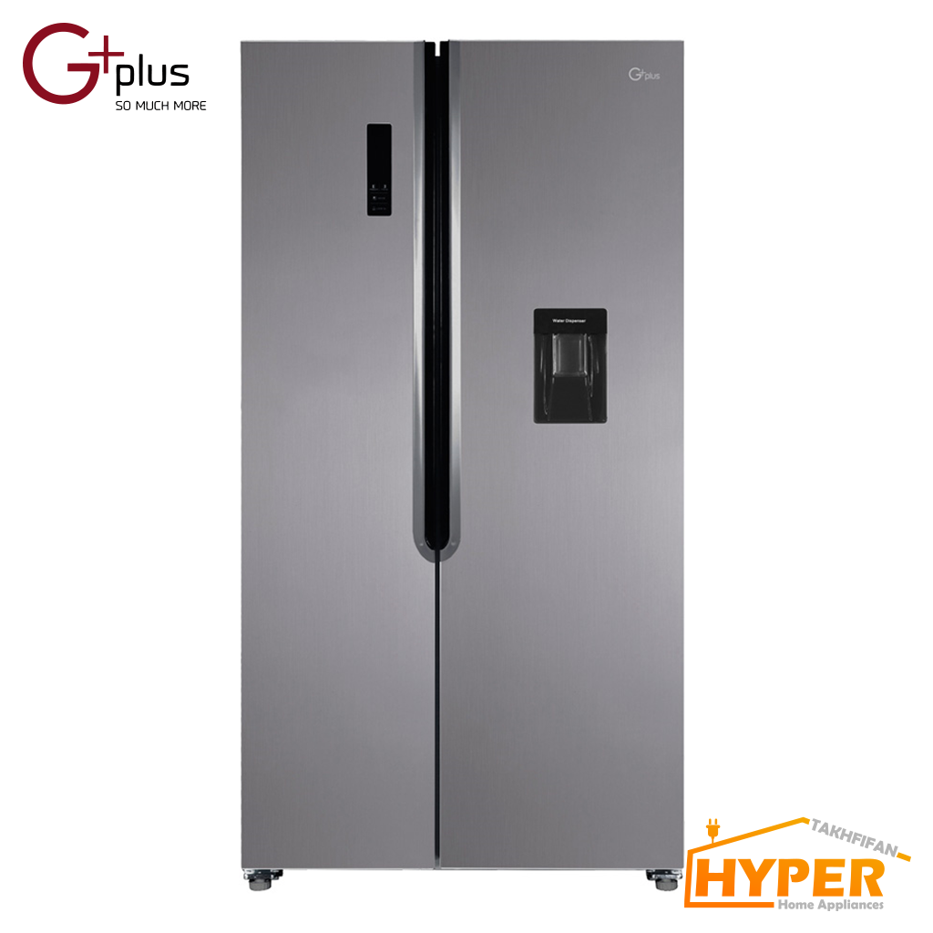 یخچال فریزر ساید بای ساید جی‌ پلاس Gplus M7517S نقره ای