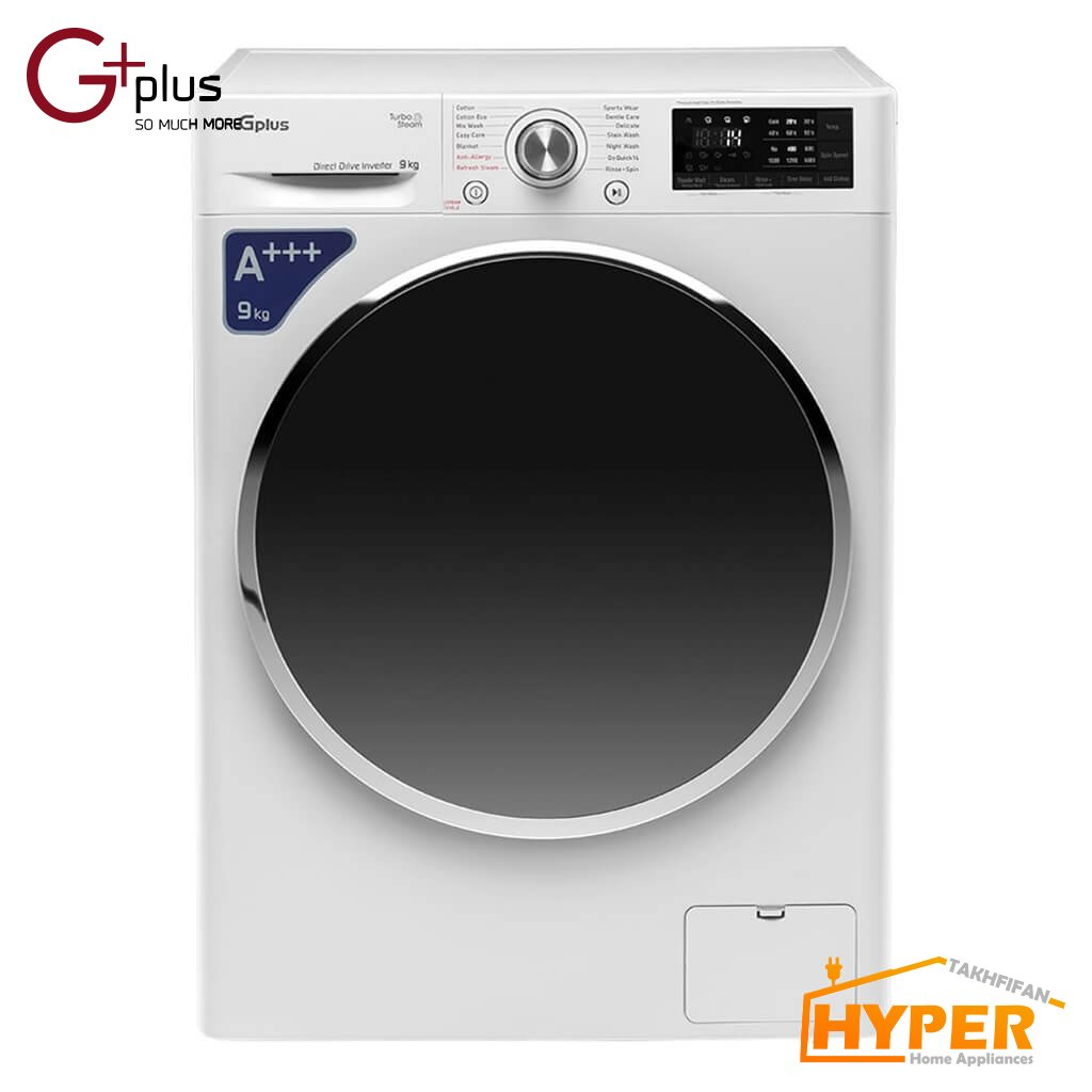 ماشین لباسشویی جی پلاس GWM-L909SW