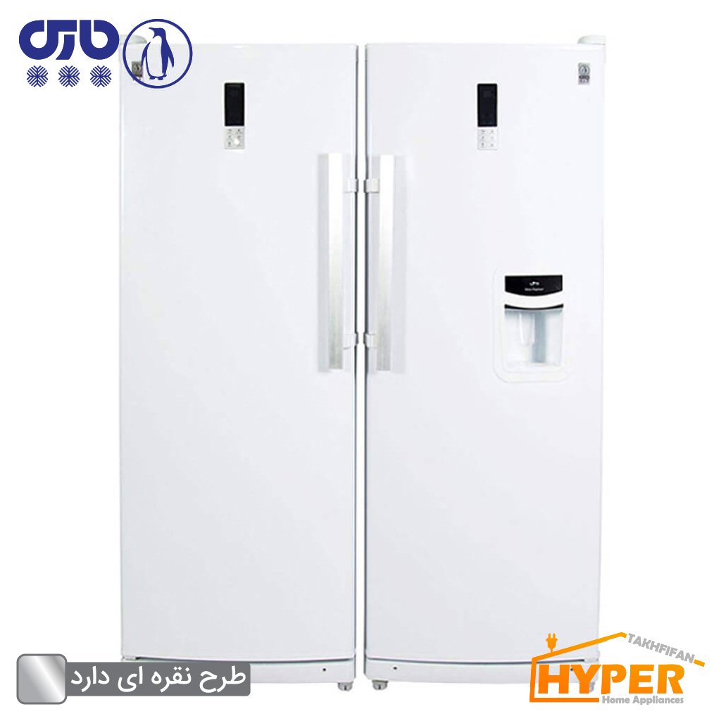 یخچال فریزر دوقلو پارس آوین نقره ای