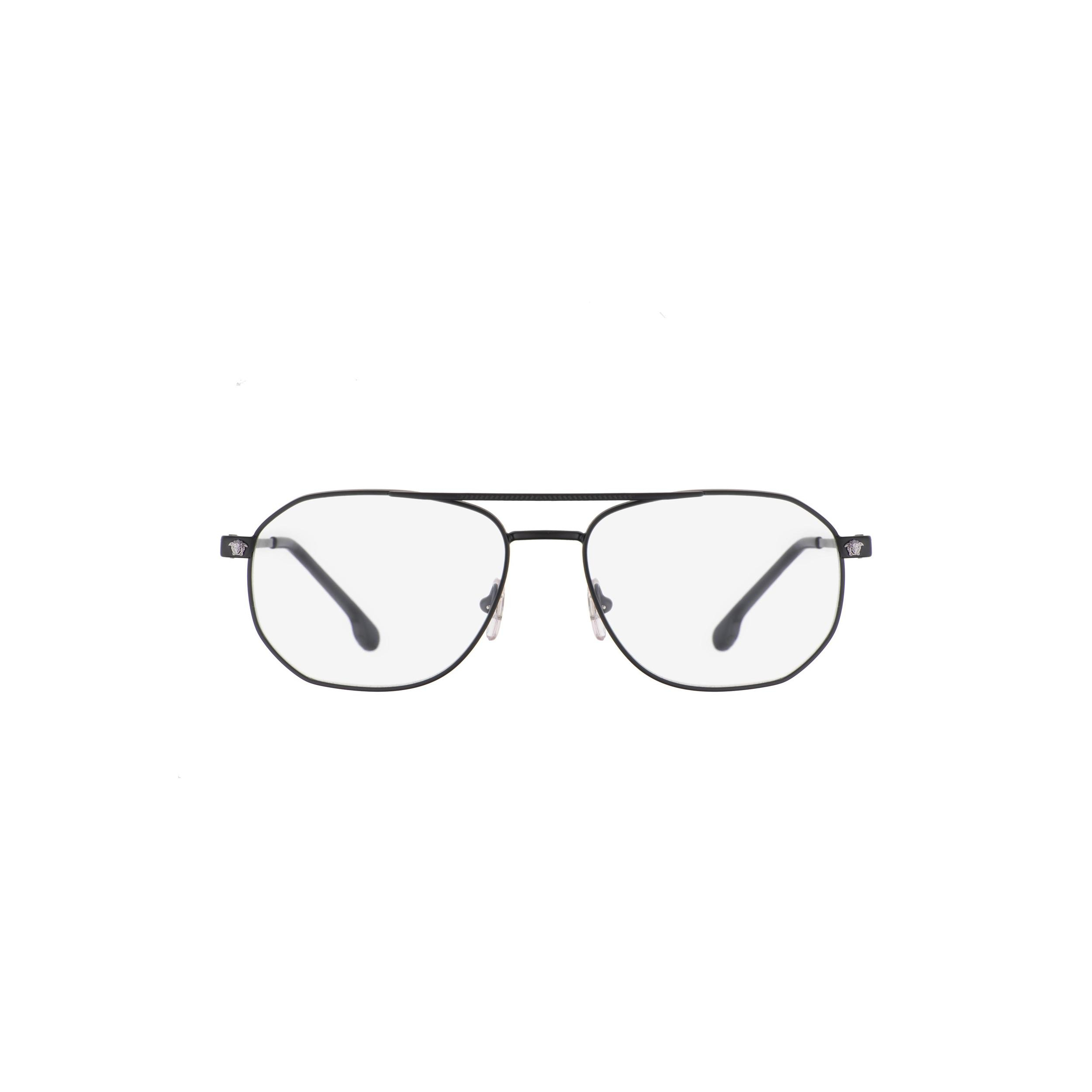 فریم عینک طبی خلبانی (Aviator) مردانه ورساچه مدل 0VE1252-1261-55 مناسب برای صورت مستطیل، مربع، مثلث، لوزی، گرد، قلب و بیضی