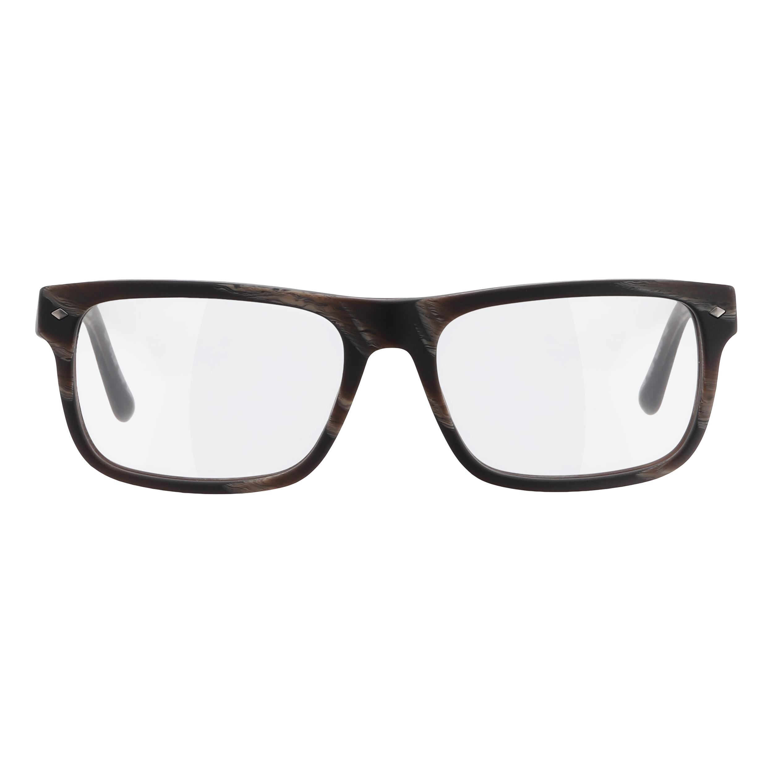 فریم عینک طبی ویفرر (Wayfarer) مردانه جورجیو آرمانی مدل 0AR7043-5303-54 مناسب برای صورت قلب، بیضی، مستطیل و مربع