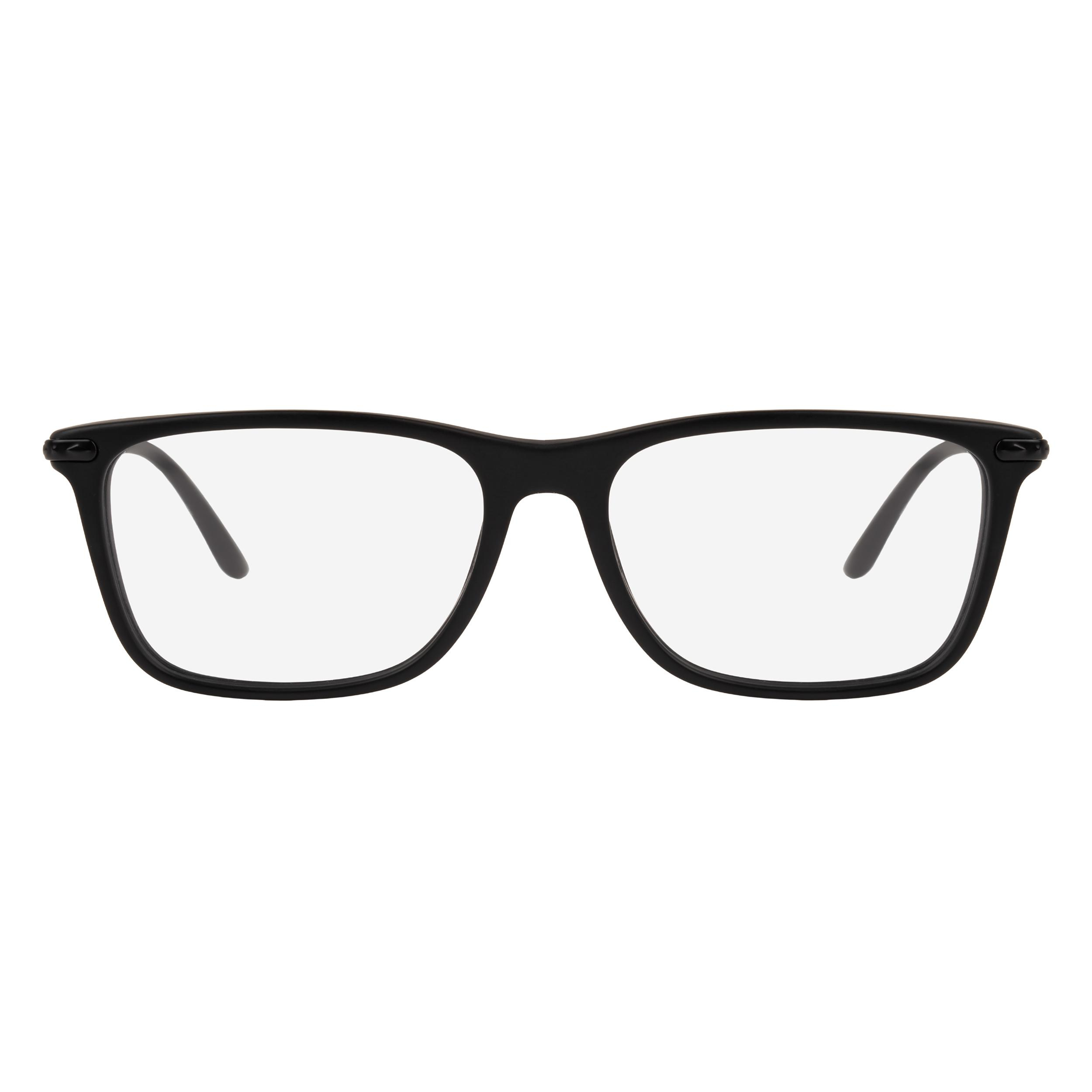 فریم عینک طبی ویفرر (Wayfarer) مردانه جورجیو آرمانی مدل 0AR7111-5042-55 مناسب برای صورت مستطیل، مربع، قلب و بیضی