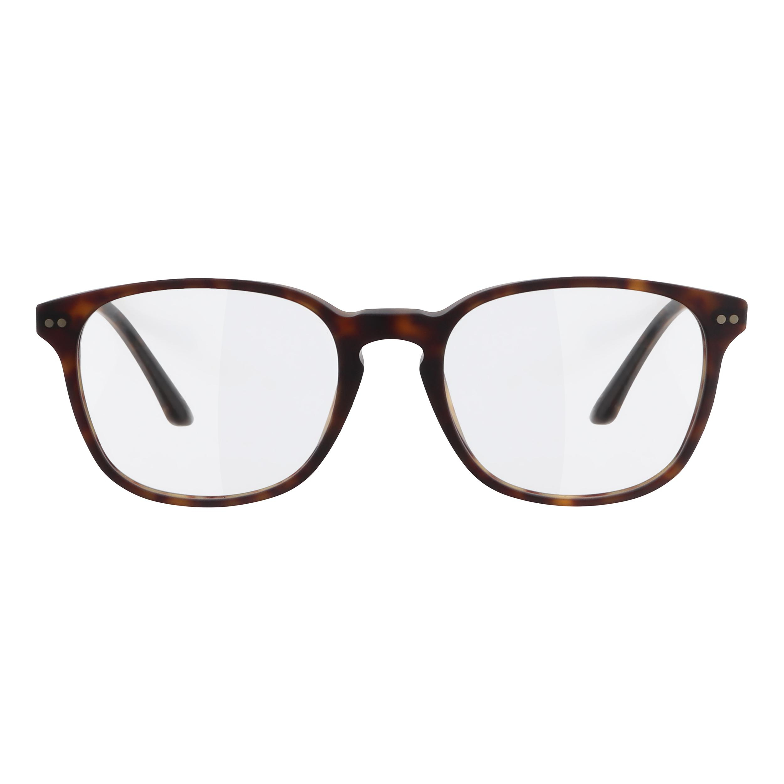 فریم عینک طبی ویفرر (Wayfarer) مردانه جورجیو آرمانی مدل 0AR7086-5089-51 مناسب برای صورت مستطیل، مربع، قلب و بیضی