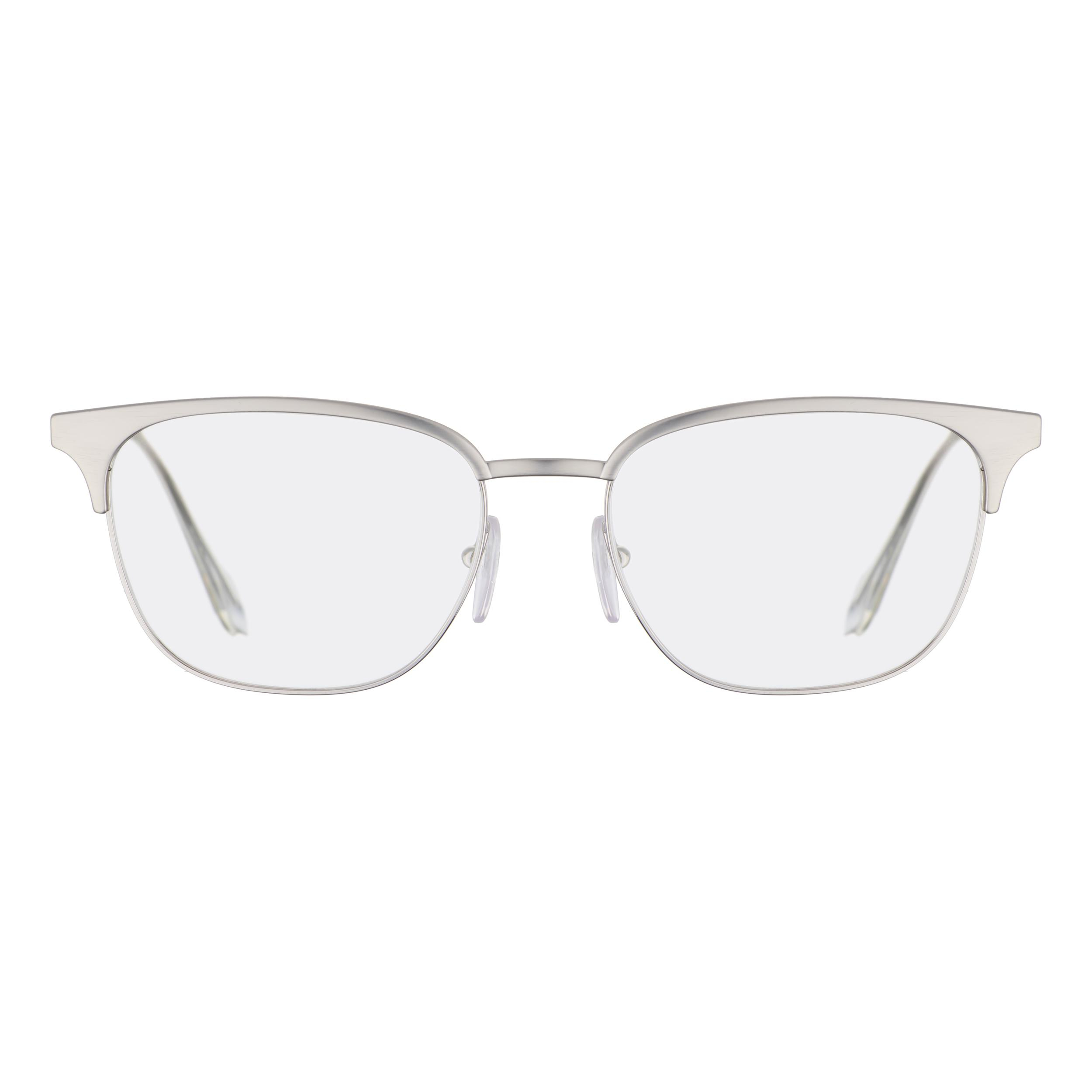 فریم عینک طبی کلاب مستر (Clubmaster) مردانه پرادا مدل 0PR-59UV-TWD1O1-53 مناسب برای صورت مثلث، بیضی، مستطیل و مربع