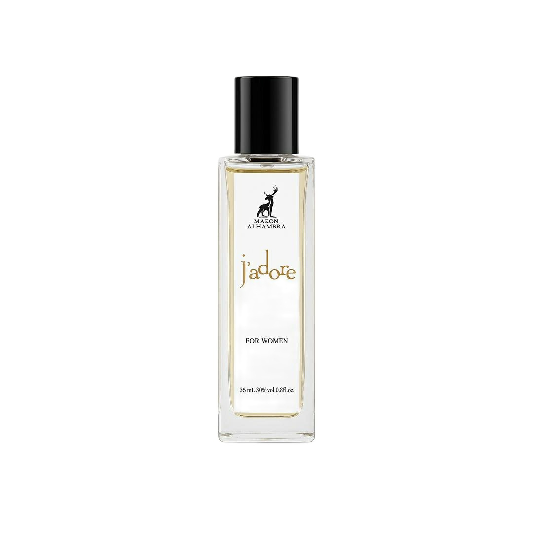 عطر جیبی زنانه الحمبرا مدل Jadore با رایحه خنک حجم 35 میلی‌لیتر
