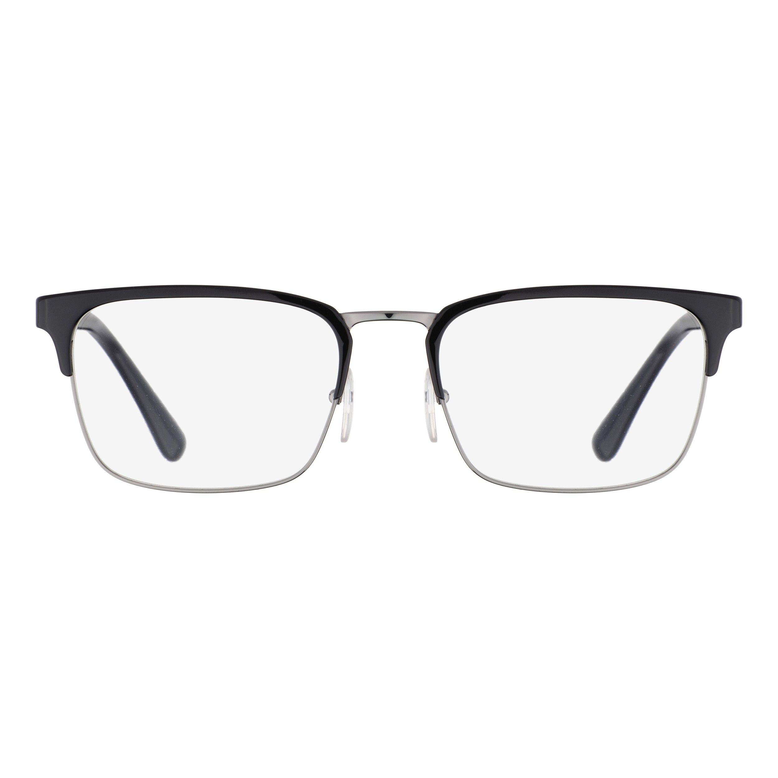 فریم عینک طبی کلاب مستر (Clubmaster) مردانه پرادا مدل 0PR 54TV-1AB1O1 مناسب برای صورت بیضی، گرد