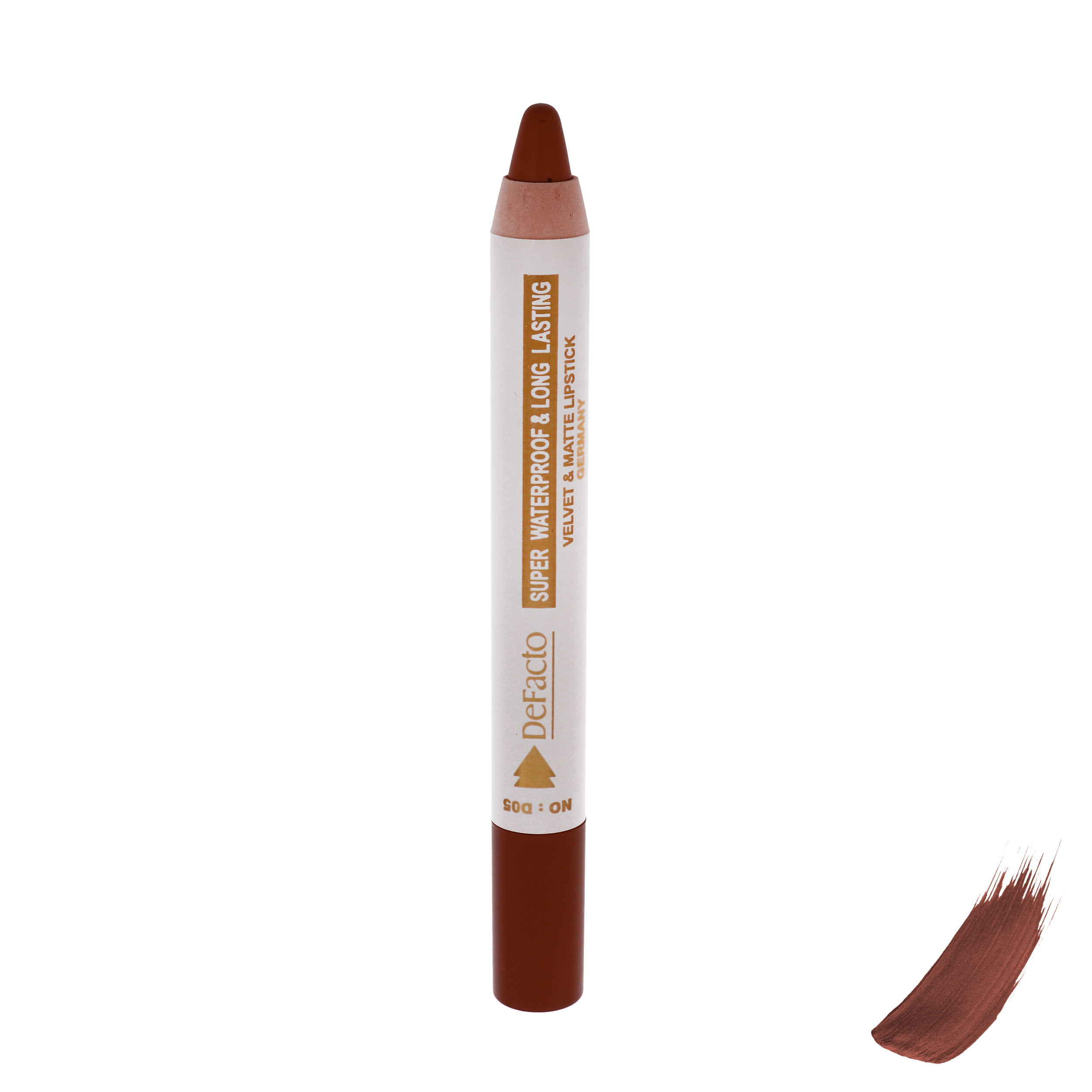 رژ لب مدادی مات دیفکتو مدل Waterproof شماره 5