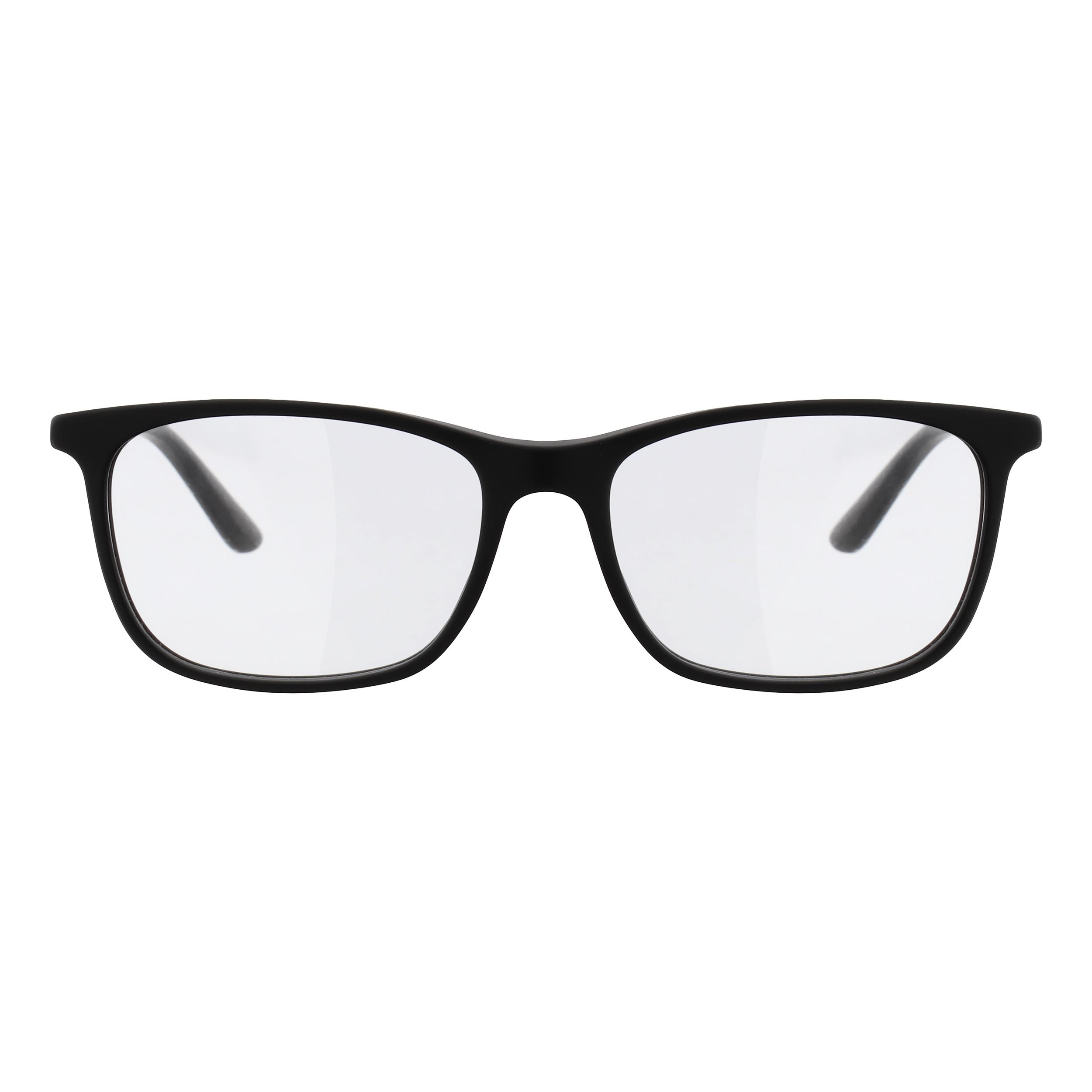 فریم عینک طبی ویفرر (Wayfarer) مردانه جورجیو آرمانی مدل 0AR7112-5042-55 مناسب برای صورت مستطیل، مربع، قلب و بیضی