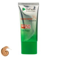 کرم ضد آفتاب رنگی صورت دیفکتو SPF 50 مدل ULB ‌محافظ در برابر اشعه UVA،UVB مناسب برای پوست‌ چرب حجم 50 میلی‌لیتر
