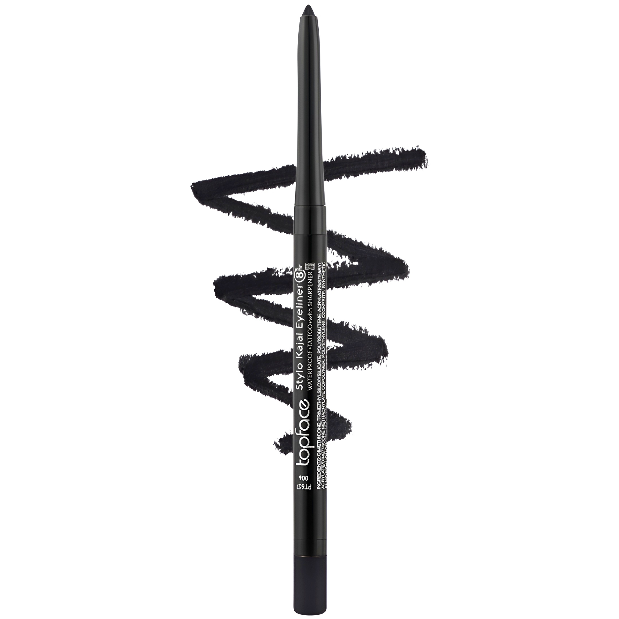 مداد چشم تاپ فیس مدل STYLO KAJAL رنگ مشکی کد 001