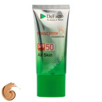 کرم ضد آفتاب رنگی صورت دیفکتو SPF 50 مدل NB ‌محافظ در برابر اشعه UVA،UVB مناسب برای انواع پوست حجم 50 میلی‌لیتر